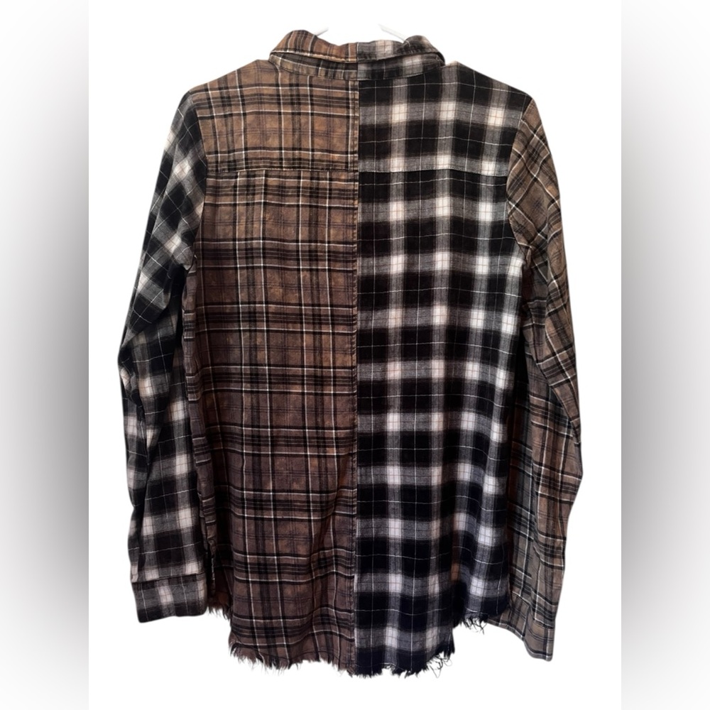 Gilded Intent Asymmetrical Patchwork Pieced Plaid… - image 4